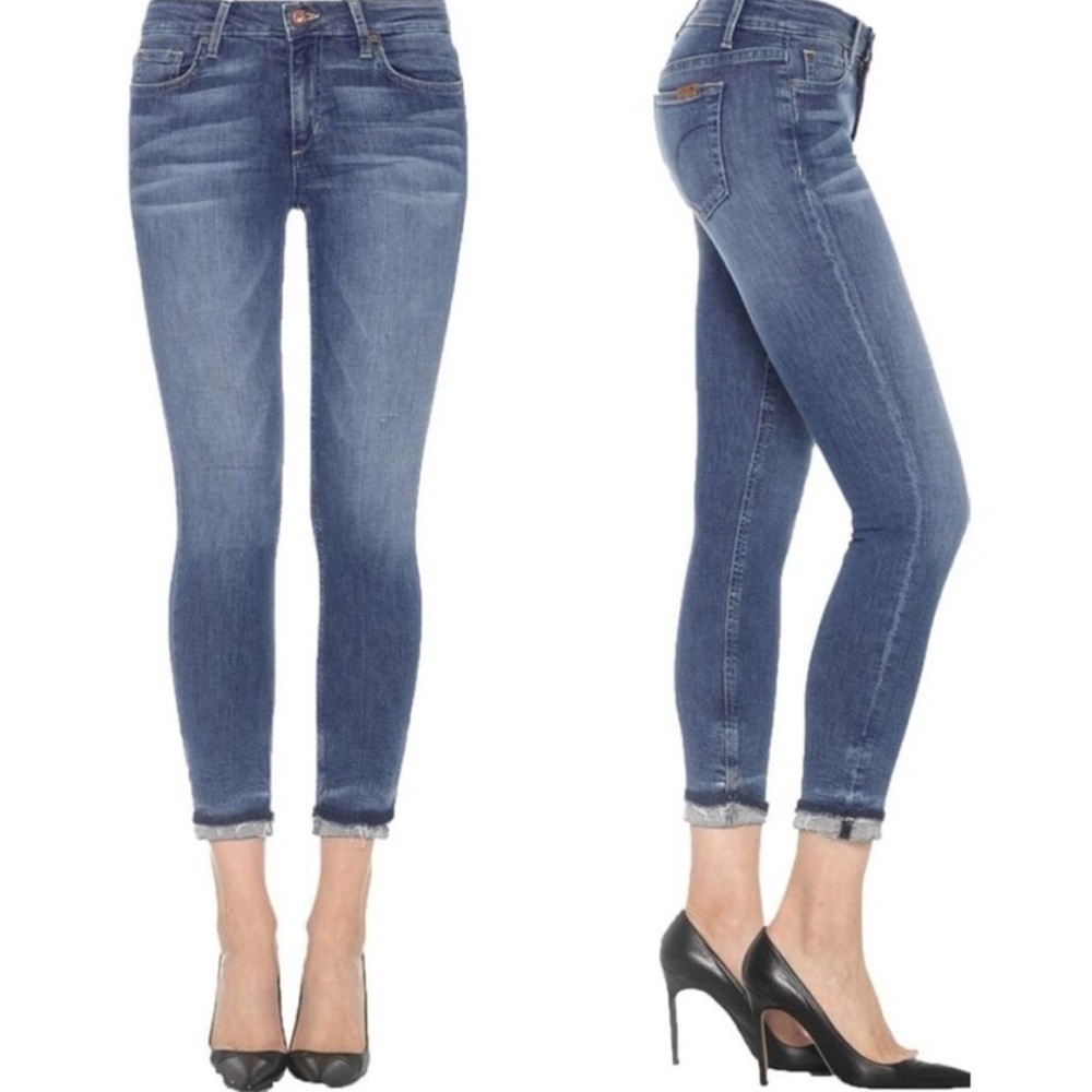 Joe's Jeans The Markie Skinny Crop Ankle Jeans Size 29 Light Wash Denim